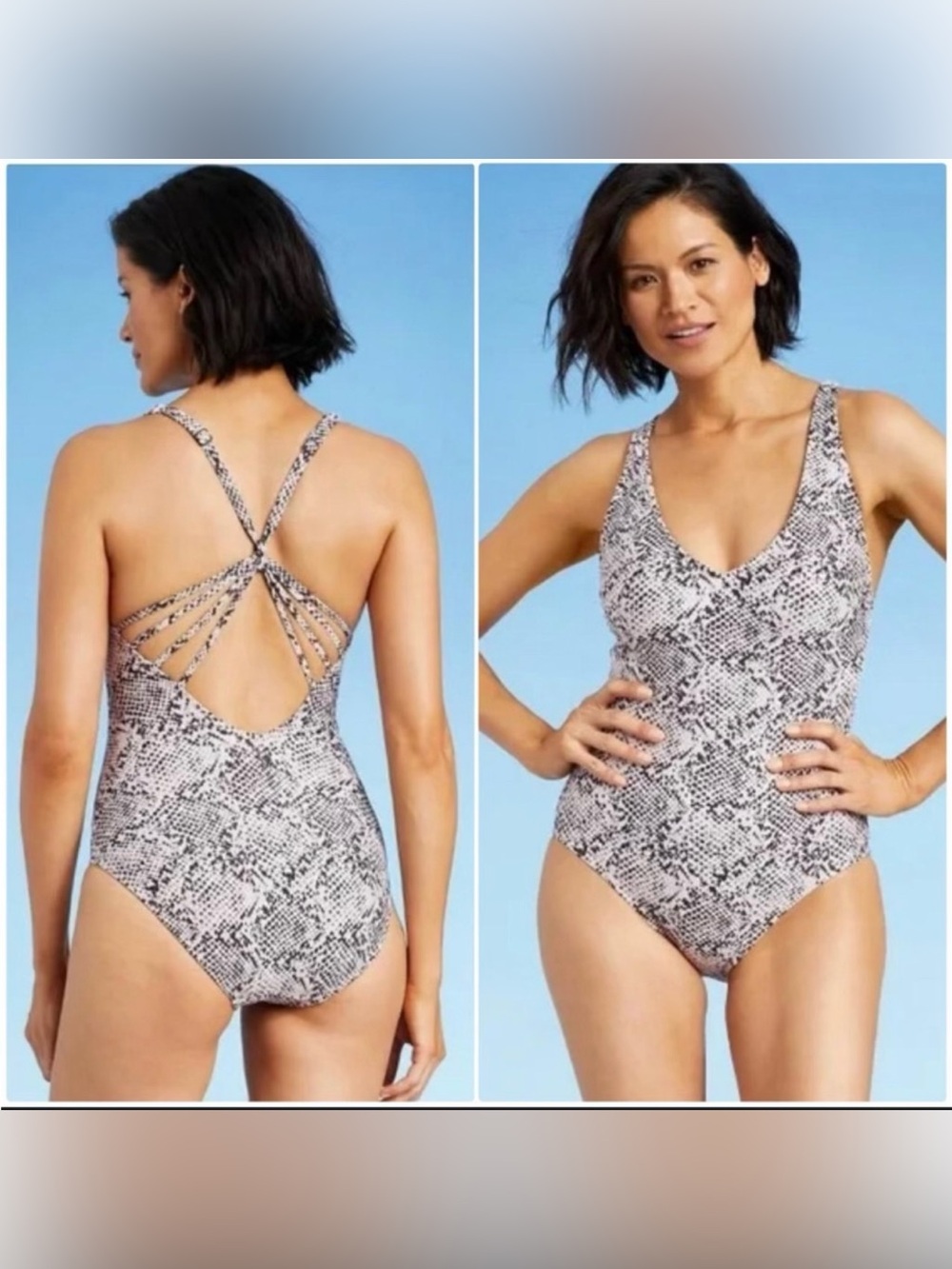 All in Motion One Piece Swimsuit Snake Print